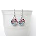 Handmade Transgender Pride Earrings – Chainmail Love Knot Anodized Aluminum LGBTQ+ Jewelry – Light or Dark Pink Options