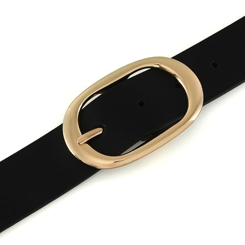 Fashion Women's Faux Leather Belts Ladies Waist Belt with Pin Buckle for Jeans Pants 1.26" Width4