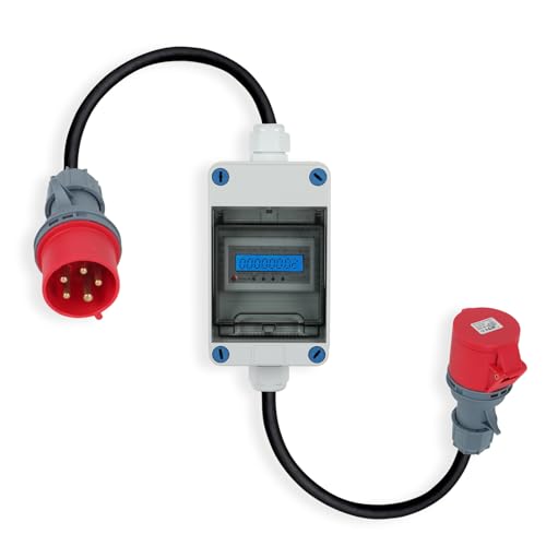Igtops 16A Mobiler Stromzähler CEE 5P