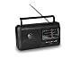 Caliber Retro Radio FM mit Batteriebetrieb – Tragbares Vintage Radio mit Kopfhöreranschluss, UKW-Empfang, Handgriff & Teleskopantenne für Zuhause, Outdoor & Camping