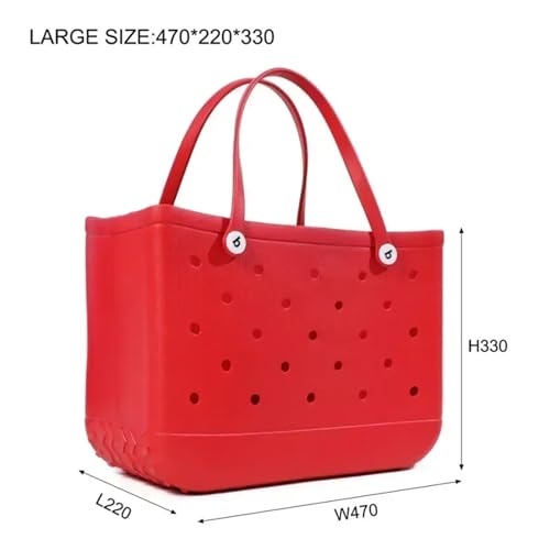 Rubber Waterproof Beach Storage Basket Swimming Gear Bag for Picnic Shopping Travel Multi-Purpose Bag.(Light-Purple)2