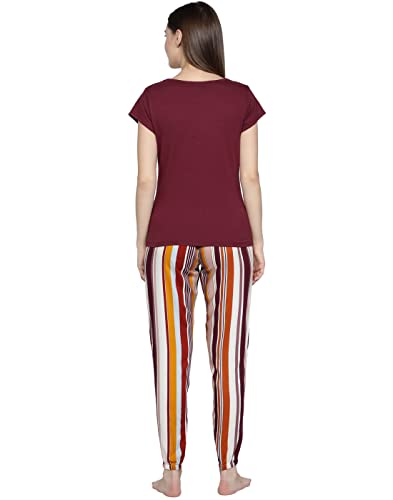 Image of B STORIES Maroon Stripes PJ