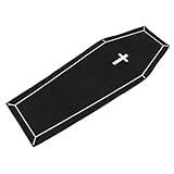 Homoyoyo Halloween Bodenteppich mit Gothic Sarg rutschfeste Dekorationsmatte Strapazierfähige...