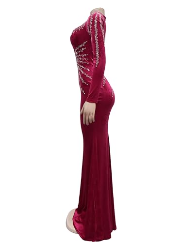 Image of Figdaw Rhinestone Embellished Formal Gowns and Evening Dresses for Women 2026