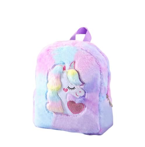 Image of Frantic Kids Velvet School Bag Plush Backpack Baby Girl Preschool Bags Ideal for Baby Boy & Girl Picnic Bags (2-5 Years)