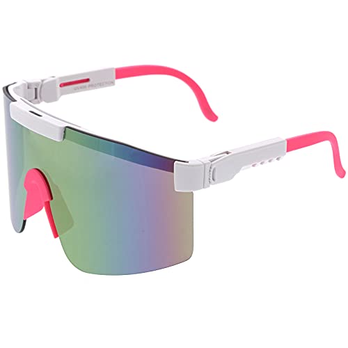 zeroUV - Futuristic Side Panel Cyberpunk Monoblock Shield Sunglasses D2664