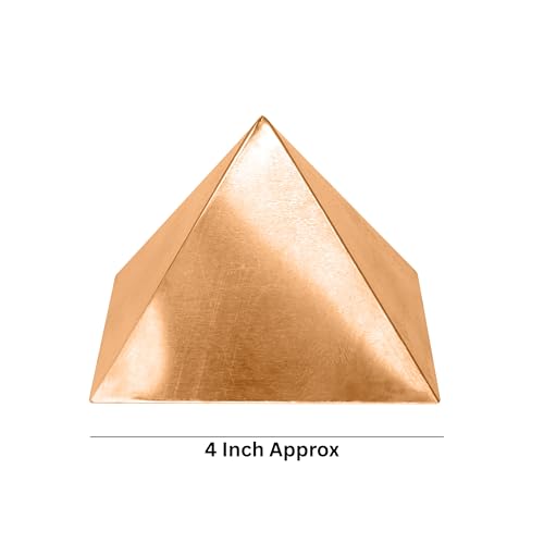 Image of Pure Copper Hollow Plain Pyramid | 4-Inch | Pack of 1 | Boost Positive Vastu Energy for Home & Office | Powerful Remedies for Health & Wealth