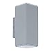 Produktbild EGLO LED Außen-Wandlampe Tabo, 2 flammige Außenleuchte, Wandleuchte aus Alu, Farbe: Silber, IP44