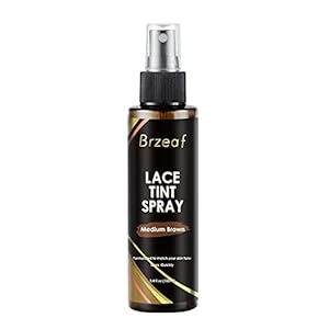 Lace Tint Spray for Wigs – Dark, Medium, and Light Brown Shades for Closures and Frontal Lace Wigs – 100ml