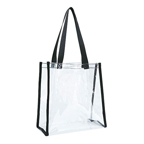 K-Cliffs 12" Clear Tote Bag Stadium Approved See Through Totes Sports Arena Transparent Snack Bag
