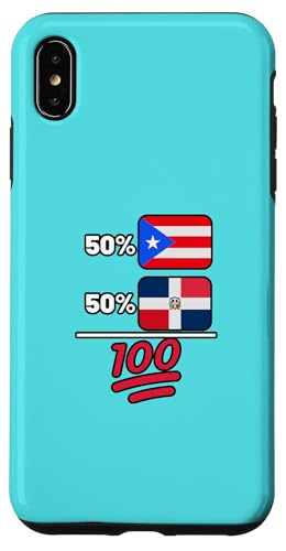 プエルトリカン プラス ドミニカの遺産の国旗 スマホケース iPhone XS Max 用