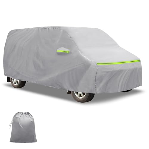 FUELHOOD トヨタ ノア用 車ボディカバー 自動車カバー 防水生地&5層構造 軽量・女性でも楽々 裏起毛 塗装面保護 運転席ジッパー付き/ドア開閉可能/忘れ物をしても安心 耐強風 防風ロープ/収納袋付き 日焼け/梅雨対策 車中泊 仮眠 暑さ対策 UVカット 内装パーツ アクセサリー