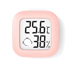 Sparklwleaf Thermometer Hygrometer Raumklimaanzeige (Rosa)