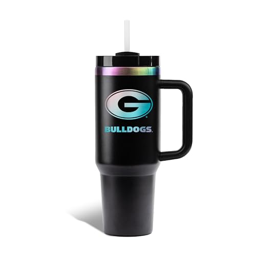 Image of The Memory Company | Licensed NCAA 40oz Iridescent Tumbler with Handle