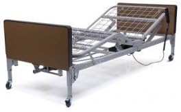 Lumex Patriot Homecare Beds, Full-Electric/Low Beds-with 1633-Extra Firm Innerspring Mattress and Full Chrome Rails, Plastic Ends - Each 1