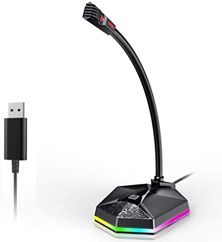 WGZ-마이크 매우 적합하 녹화 팟캐스팅 게임 미디어 스트리밍 USB 컴퓨터 마이크 LED 표시 플러그 앤 플레이크 마이크 ...