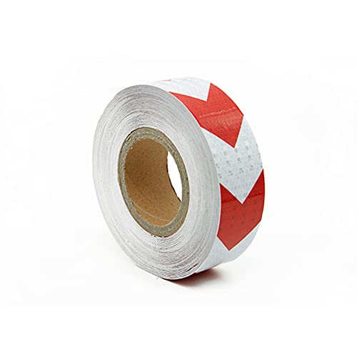 Ruban d'avertissement rouge de 5 cm autocollant et imperméable pour marquage au sol - 2