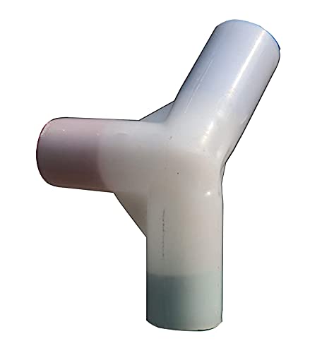 HOMECUTE Spaire Pvc Angular Socket For Homecute Hut Type Toys Play Tent House Only (White, Set Of Small-3 Pcs And Big-2 Pieces, Total = 5 Pieces) For Kids, Tent House Theme