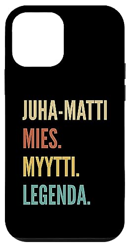 Image of iPhone 12 mini Funny Finnish First Name Design - Juha-Matti Case