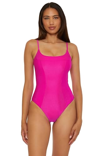 BECCA Women's Monte Carlo One Piece Swimsuit, Square Neck, Adjustable, Bathing Suits2