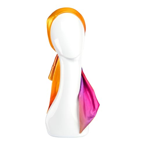 Red by Kiss Pre-Tied Hair Wrap for Women, Silk Satin Head Scarf Hair Wrapping Headband for Sleeping, Lightweight Soft Bandana4