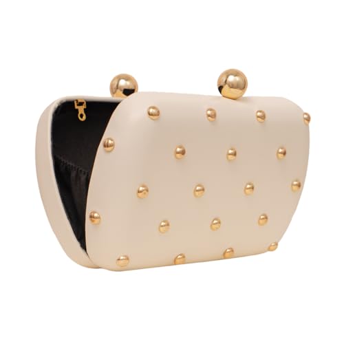 Womens PU Leather Clutch Metalilc Studs Handbag Trendy Rivet Crossbody Bag Designer Handbags for Cocktail Party4
