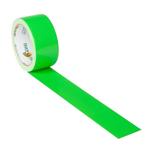 Image of Duck 1265018 Color Duct Tape Neon Lime Green, 1.88 Inches x 15 Yards, Single Ro