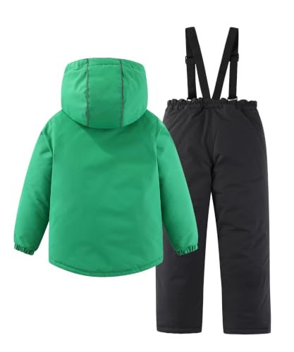 Image of Hiheart Boys Girls Winter Ski Jacket & Pants Set 2-Piece Snowsuit
