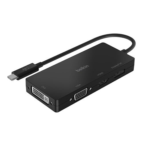 USB-C Video Adapter (HDMI, VGA, DVI, DISPLAYPORT), BLK