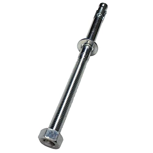 5x Lumonic Schwerlastanker M12 x 240 Verzinkt I Zur Verwendung als Keilanker, Metalldübel, Bolzenanker, Blitzdübel I Für verschiedene Arten Durchsteckmon