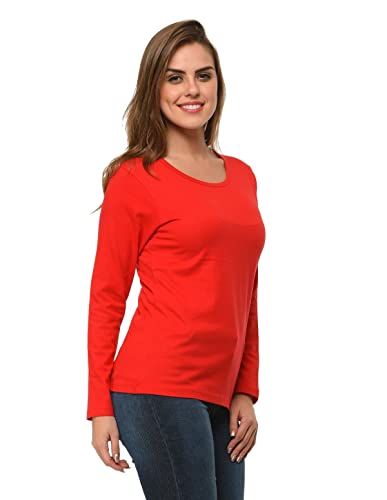 Image of Frenchtrendz Women's 100% Cotton Full Sleeves Round Neck Top