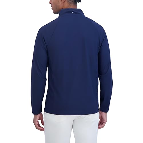 Ben Sherman Blusa masculina camuflada com manga Jacq e zíper, Azul-marinho profundo, Medium