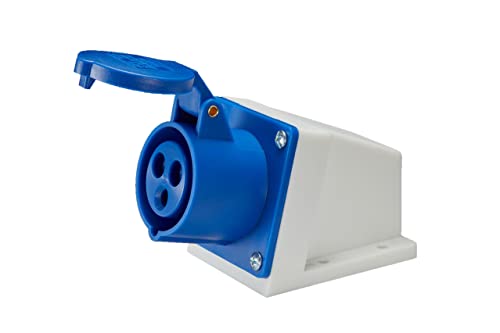 IP44 Prise Industrielle Connhésion Prise CEE 240V 16Ampères #113 3 Broches Femelle Prise pour Caravane Roulotte de Camping Industriel 1pc