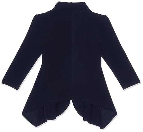 KOTTY Women's Single Breasted Relaxed Fit Shawl Collar 3/4 Sleeve Blazer Navy Blue