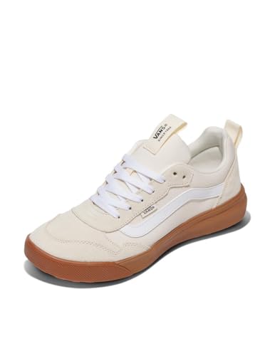 Vans Men's Range EXP Shoe | Athletic Fashion Sneakers for Walking, Hiking & Everyday Wear, Suede Gum Classic White, 13