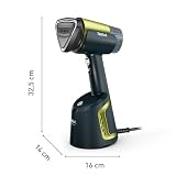 Tefal Aero Steam DT9810F0 - Piastra per vapore in ceramica, 20 g/min, serbatoio dell'acqua rimovibile da 100 ml, livello di rumore di 84 dB(A), 3 modalità, 1400 Watt, blu/verde, DT9810F0 - 10