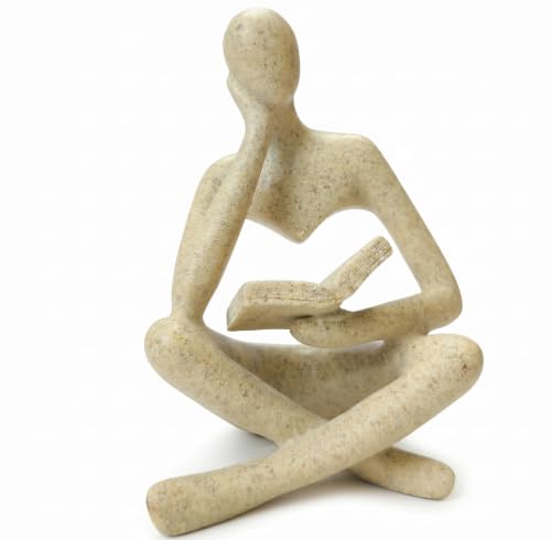 Estatua pensador gris para decoración minimalista
