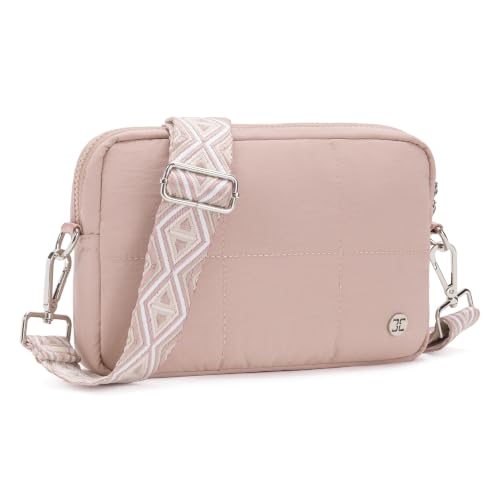 Image of Telena Crossbody Bags for Women Cross Body Purse with Guitar Strap | Lightweight Puffer Shoulder Bag for Travel