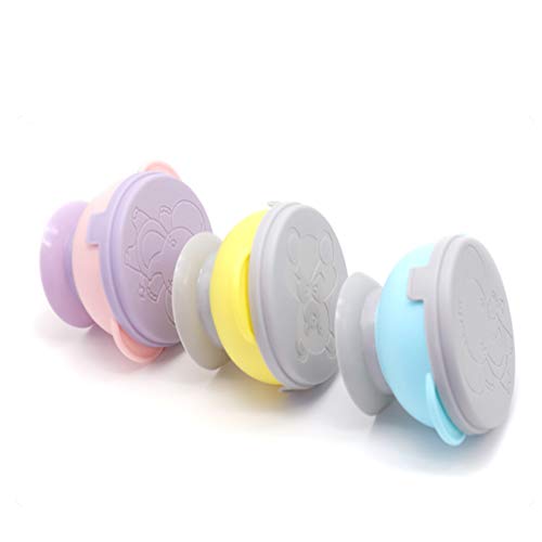 Toyvian 3 Pcs Silicone SucÃ§Ã£o Tigela de AlimentaÃ§Ã£o Do BebÃª Ficar Colocar Tigelas Ã  Prova de D