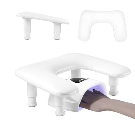 ネイルアームレスト U字型アームレスト ネイル ハンドピロー PUレザー ネイルハンドレスト マニキュアアームレスト 防水 滑り止め お手入れ簡単 肘置きクッション 手の枕 肘置き フット置き ネイルアートアクセサリー ポータブルアームサポート ネイルテッ