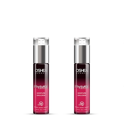 Image of Oshea Herbals PhytoAge Reversal Skin Moisturizing Emulsion For All Skin Types | Strengthens Skin & Boosts Moisture | Enriched with Panax Ginseng & Cyclopeptide-5 (Pack of 2) 100ml