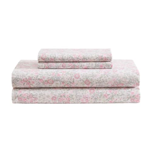 Image of Laura Ashley - Cotton Queen Sheet Set with Pillowcases, Deep Pocket