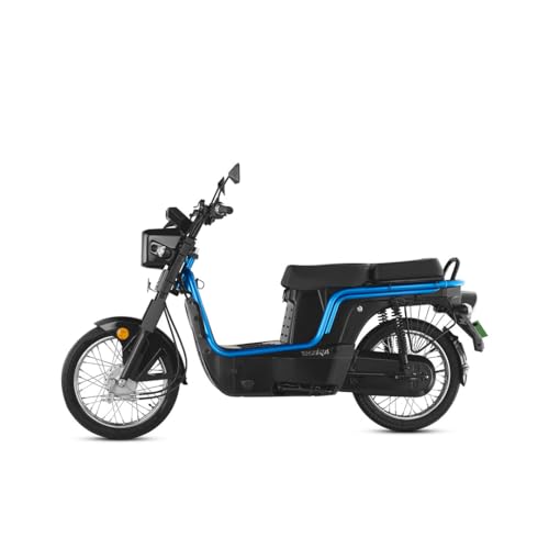 Image of Kinetic Green E-Luna X3 Plus High Speed Electric Scooter with charger - Ocean Blue - Ex-Showroom