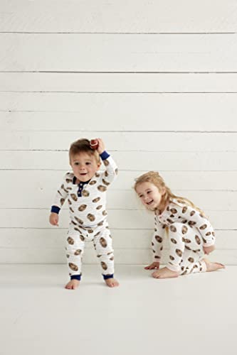 Mud Pie Baby Boys' Football Pajama Set2
