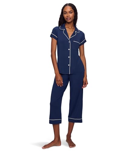 Image of Eberjey Gisele Short Sleeve and Cropped Pant PJ Set