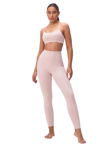 Image of Womens Y Back Padded Sports Bra Strappy U Neck Butter Soft Low Impact Workout Bras Yoga Pilates Walking