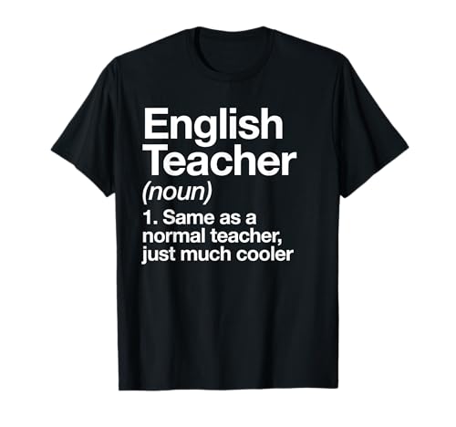 Profesor de Inglés Definition Funny escolar Camiseta