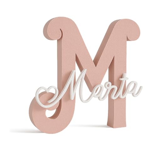 Letras Decorativas Personalizadas con Nombre | Tamaño 15-25cm | Ideal Comuniónes, Regalo Bebé, Habitación Infantil o Bautizo.