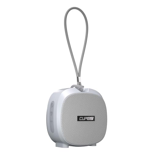 CUPEISI WP-03B Bluetooth ワイヤレス 防水 お風呂 車用 スピーカー Speaker ポータブル パッシブラジエーター 、内蔵マイク、バッテリー内蔵、USBケーブル、キーホルダー付き、IPX5防水、タブレット/PC/スマホ接続OK、