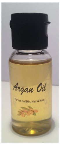 Argan Oil, 1 oz. pure and natural oil imported from Morocco, hydrates skin and increases elasticity to reverse the effects of aging.